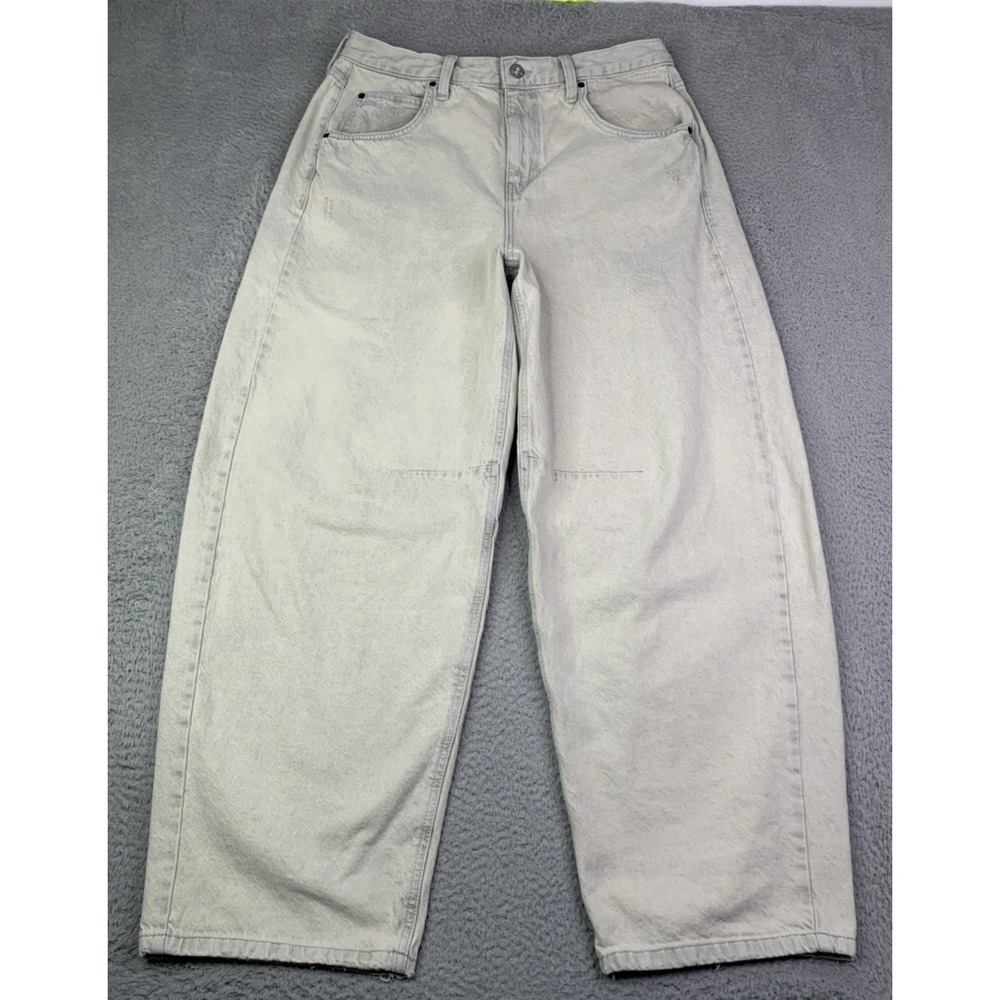 BDG Urban Outfitters Barrel Jeans Womens Size 34 Barrel High Rise Distressed